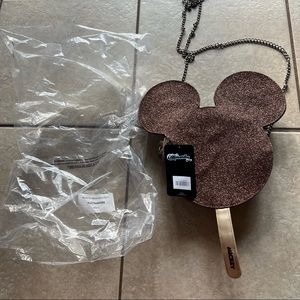 Mickey Mouse Ice Cream Glitter Crossbody Bag - NWOT